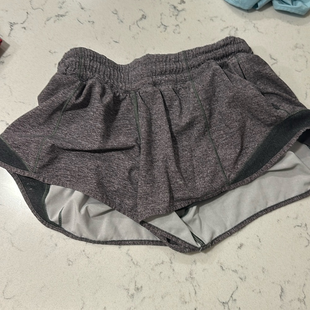 Gray lululemon shorts size 6